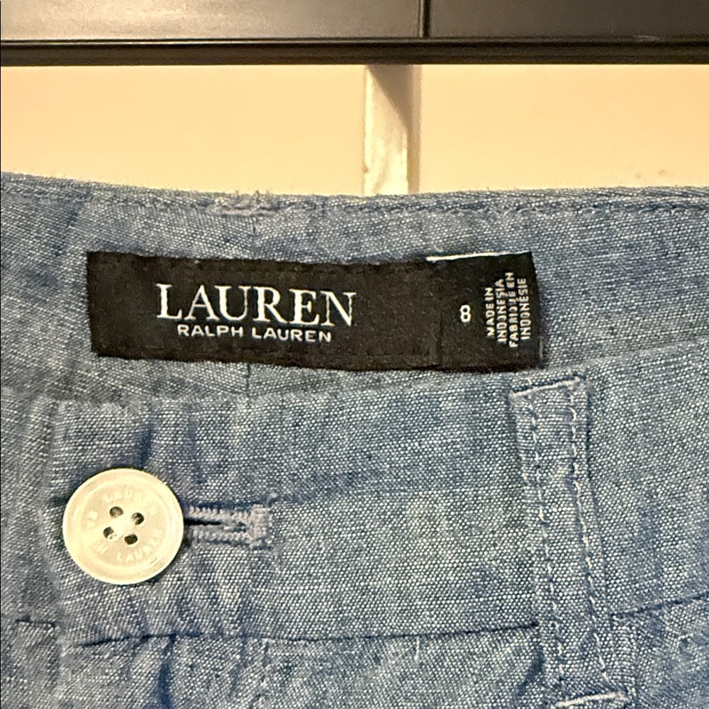 Ralph Lauren Light Blue Linen Pants - Picture 2 of 6